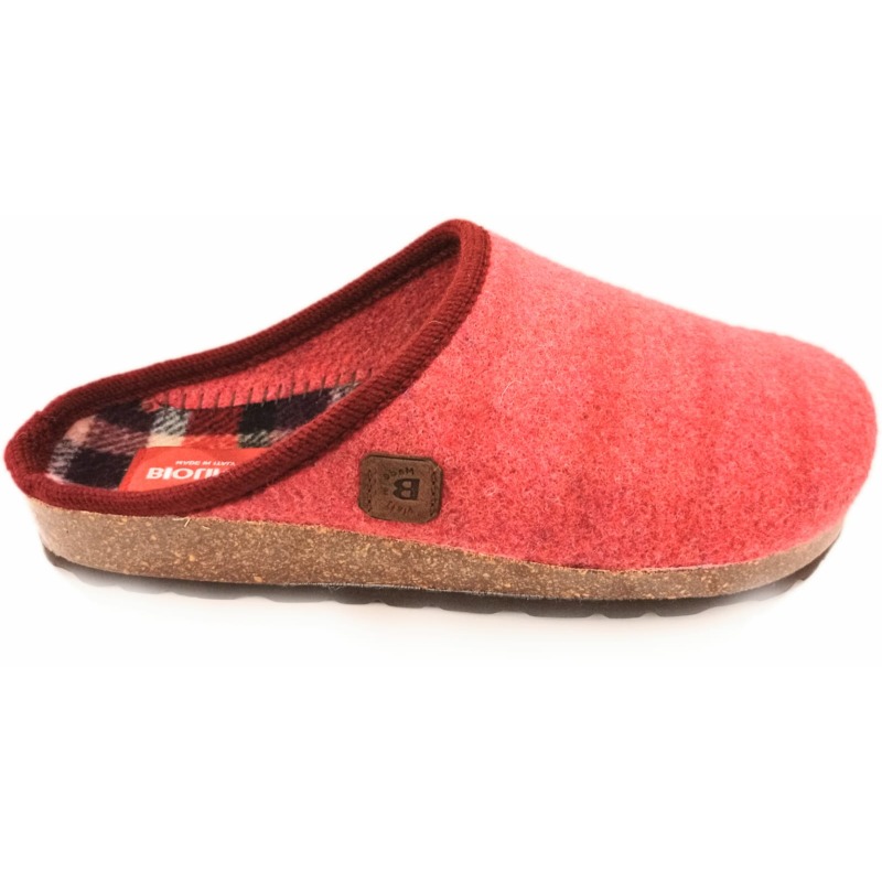 GRUNLAND Ciabatta lana donna con zeppa Grunland CI2636 59RAPY LOVE-AMARENA