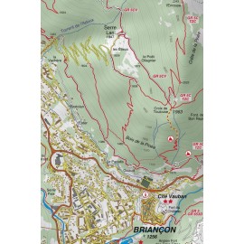Cartina Briancon Vallee De La Guisane Vallee De La Claree