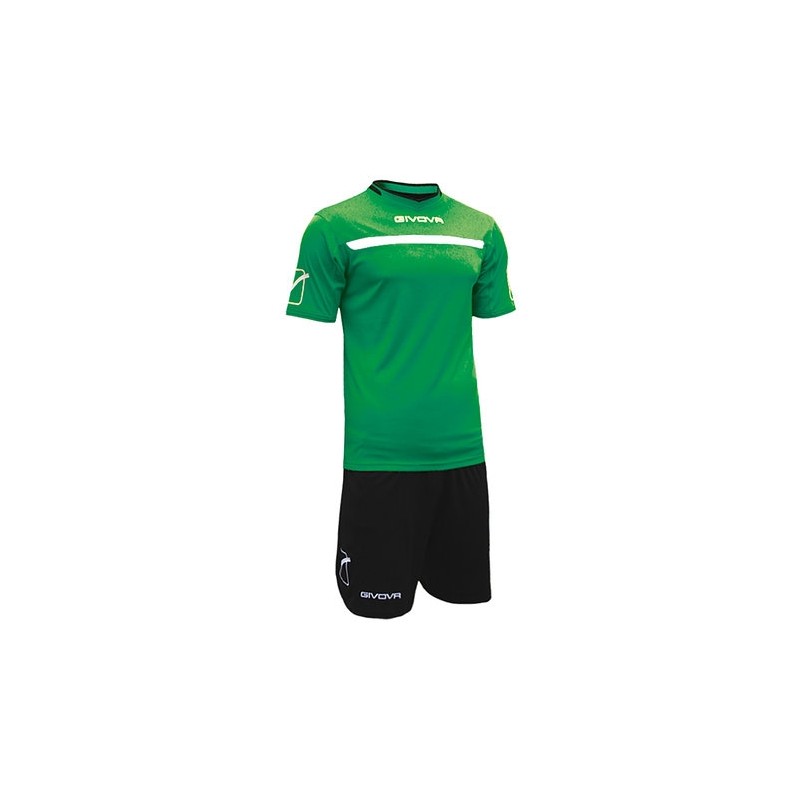 Kit One Completo Calcio Nero/Verde Uomo