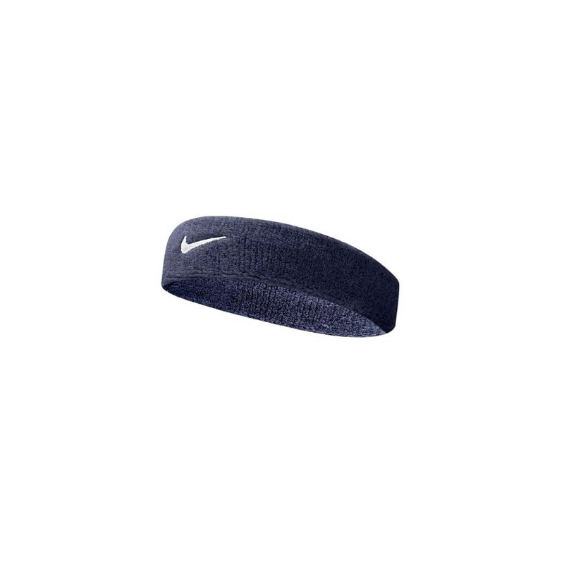 Nike Option Access Swoosh Headband Ob/Wh Fascetta Spugna Blu - Giuglar