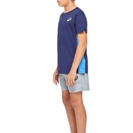 Asics Tennis Club B T-Shirt M/M Blu/Azzurra Junior Bimbo-Giuglar Shop