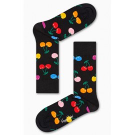 Happy Socks Cherry Sock Nera Ciliegie Multicolor-Giuglar Shop