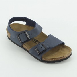 Birkenstock New York Kids Bs Navy Sandalo Blu Scuro Junior - Giuglar Shop