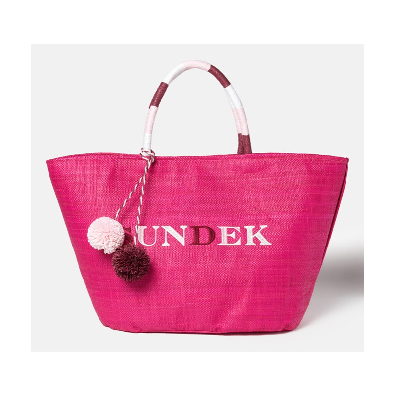 Sundek Straw Shopping Bag Borsa Paglia Fuxia - Giuglar Shop