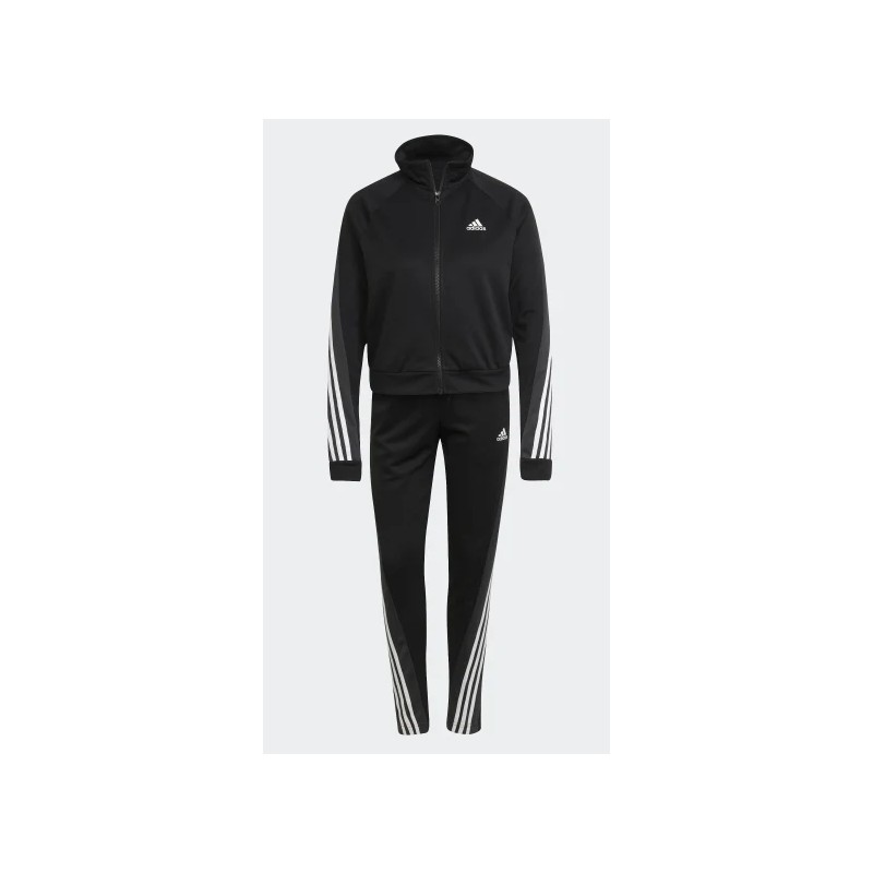 Adidas W Teamsport Ts Blkk/Carbon Tuta Triacetato Nera 3S Bianche Donna - Giuglar Shop