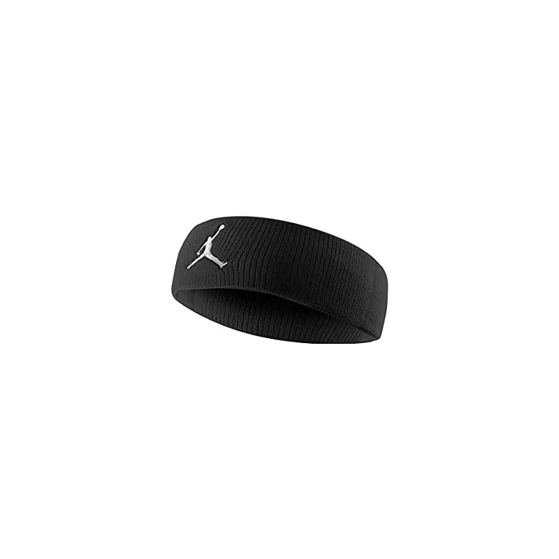 Nike Option Access Jordan Jumpman Headband Black/White Fascetta Spugna - Giuglar