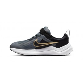 Nike Junior Nike Downshifter 12 Nn (Psv) Coolgrey/Metallic Gold-Black Junior-Giuglar Shop