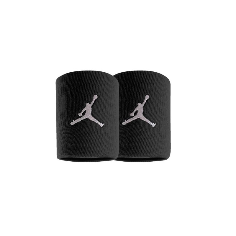 Nike Option Access Jordan Jumpman Wristbands Black/White Coppia Polsini Spugna - Giuglar