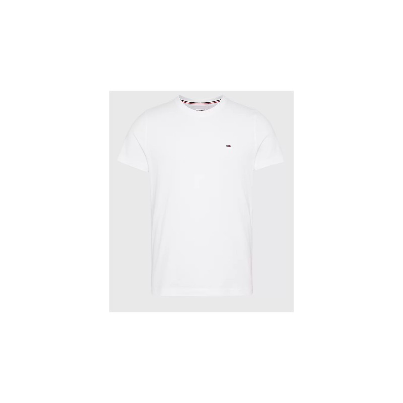 Tommy Jeans Tjm Original Jersey Tee Classic White T-Shirt M/M Uomo - Giuglar Sport