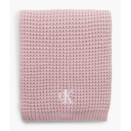 Calvin Klein Accessori Waffle Scarf Pink Blush Sciarpa Maglia Rosa - Giuglar Shop