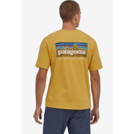 Patagonia M'S P-6 Mission Organic T-Shirt M/M Surfboard Yellow Uomo-Giuglar Shop