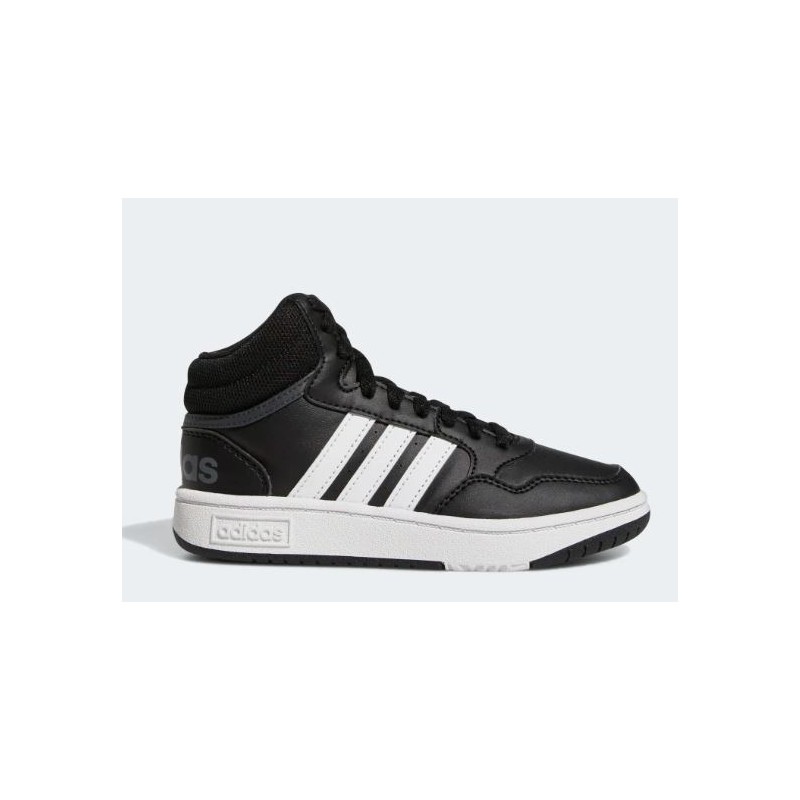 Adidas Junior Hoops Mid 3.0 K Nero/Bianco Junior - Giuglar Shop