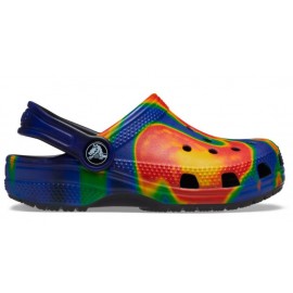 Crocs Classic Solarized Clog T Blu Scuro/Multicolor Junior - Giuglar Shop