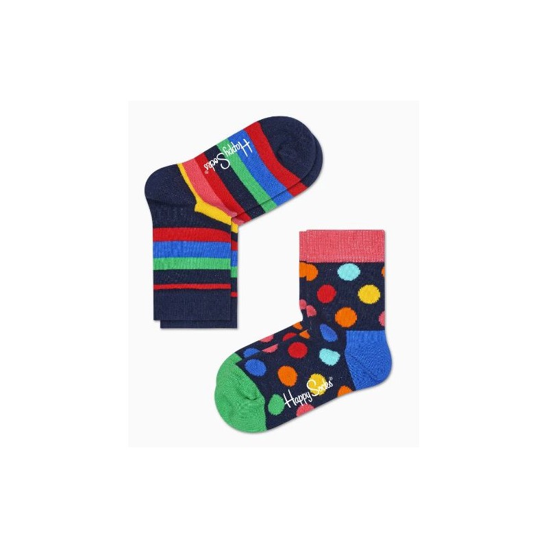 Happy Socks 2 Pack Kids Stripe Sock - Giuglar Shop