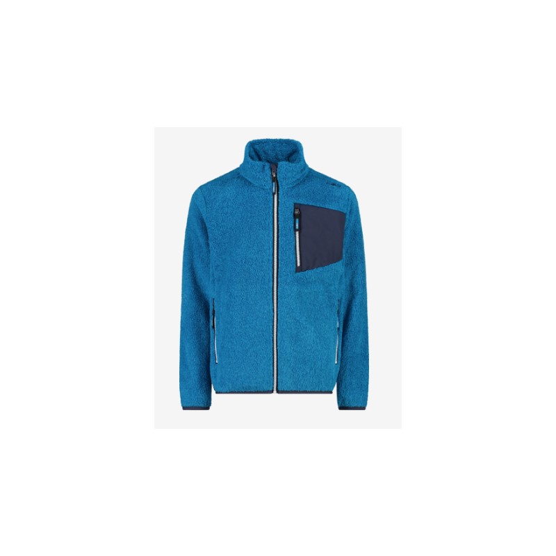 Cmp Kid Jacket Orsetto Zip Tasca  Azzurro Junior Bimbo - Giuglar Shop