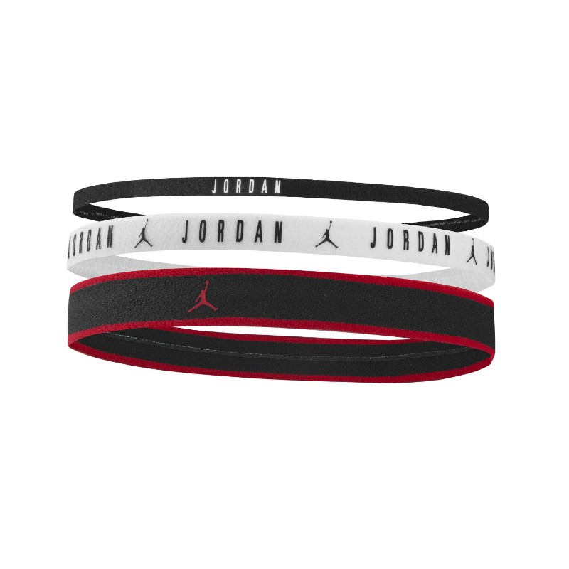 Nike Option Access Jordan Mw Headbands 3Pk Bk/Wh/Bk Fascette | Giuglar
