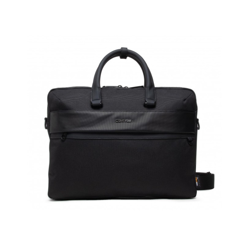 Calvin Klein Jeans Calvin Klein Accessori Ck Remote Laptop Bag W/Sleeve Ck Black Porta Pc Nylon Nera - Giuglar