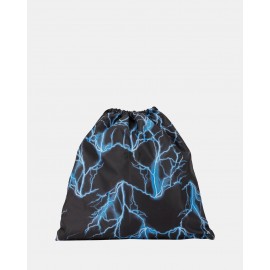 Phobia Black Bag With Lightblue Lightning Sacchetta - Giuglar Shop
