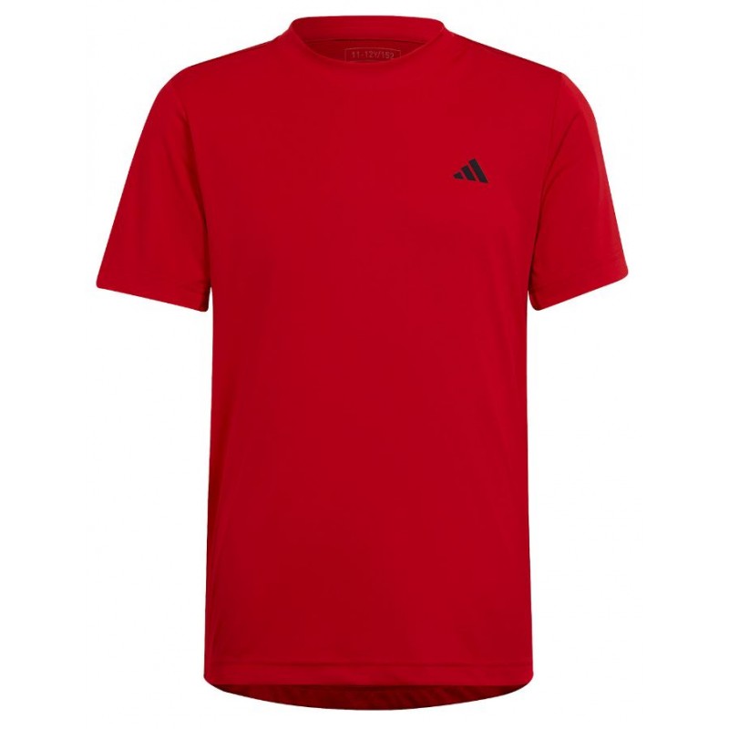 Adidas Junior B Club Tee Scarlet T-Shirt M/M Tennis Rossa Junior Bimbo - Giuglar