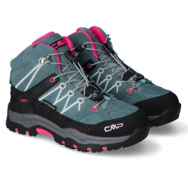 Cmp Kids Rigel Mid Trekking Shoes Wp Mineralgreen/Purplefluo Junior - Giuglar Shop