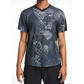 Nike M Nkct Df Victory Top Novelty Black/White T-Shirt Tennis Uomo - Giuglar