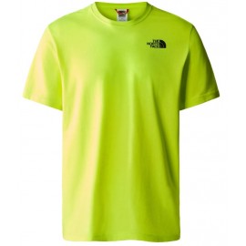 The North Face MenS S/S Redbox Tee T-Shirt M/M Giallo Fluo Logo Schiena Uomo - Giuglar