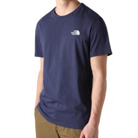 The North Face M S/S Simple Dome Tee T-Shirt M/M Blu Logo Piccolo Uomo - Giuglar