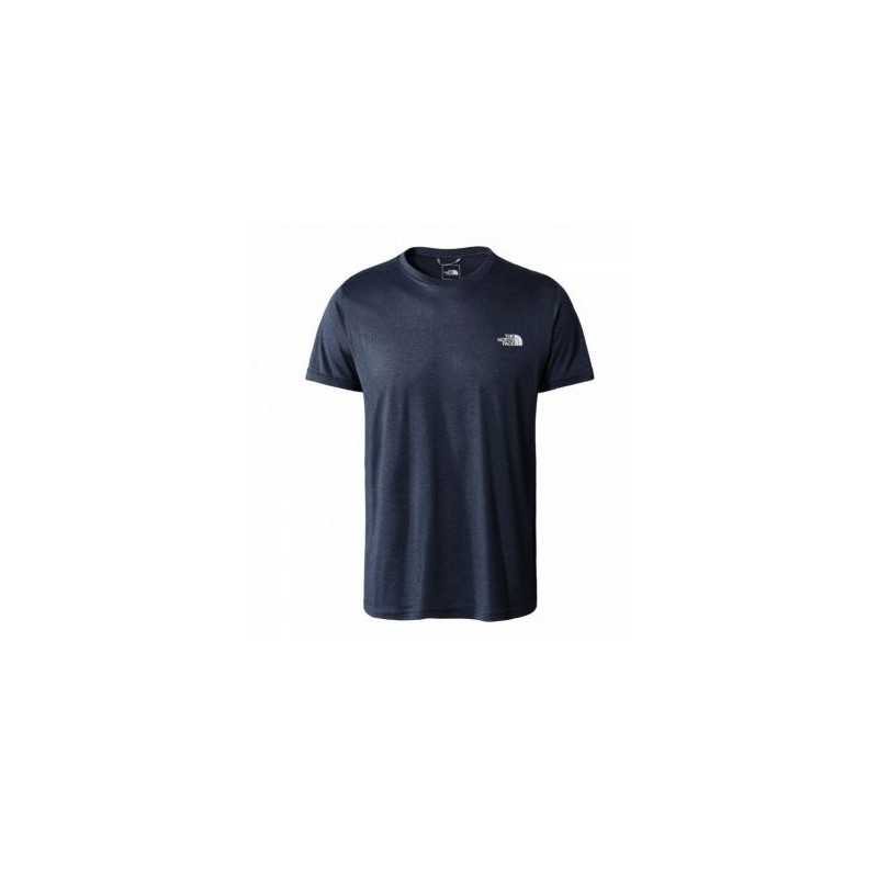 The North Face MenS Reaxion Amp Crew T-Shirt M/M Poliestere Blu Mel Uomo - Giuglar