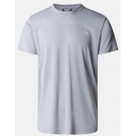 The North Face MenS Reaxion Amp Crew T-Shirt M/M Poliestere Gri Chiar Mel Uomo - Giuglar