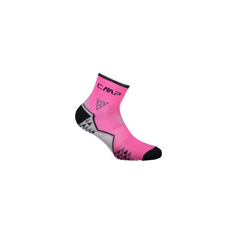 Cmp Trail Sock Skinlife Pink Fluo/Nero Calza Caviglia - Giuglar Shop