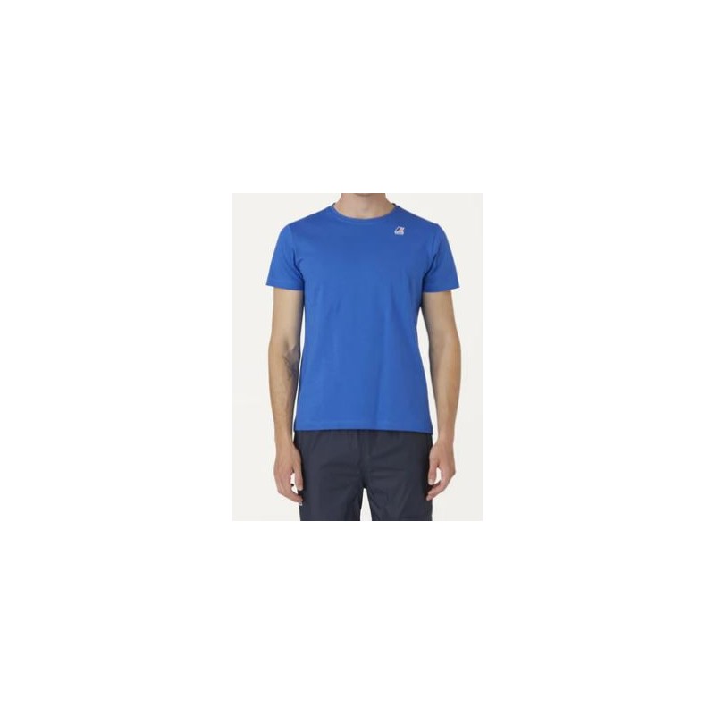 K-way Edouard Blue Royal Marine T-Shirt M/M Uomo - Giuglar