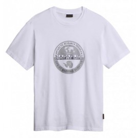 Napapijri S-Bollo Ss 1 002 Bright White T-Shirt M/M Bianco Uomo - Giuglar
