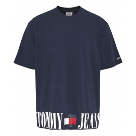 Tommy Jeans Tjm Skate Archive Graphic Tee T-Shirt M/M Blu Scritta Fondo Uomo - Giuglar Shop
