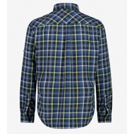 Cmp Man Shirt Camicia Scozzese Blu/Bianco/Giallo Uomo - Giuglar Shop