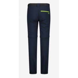 Cmp Kid Zip Off Pant Pantaloni Convertibili Blu/Lime Junior - Giuglar Shop