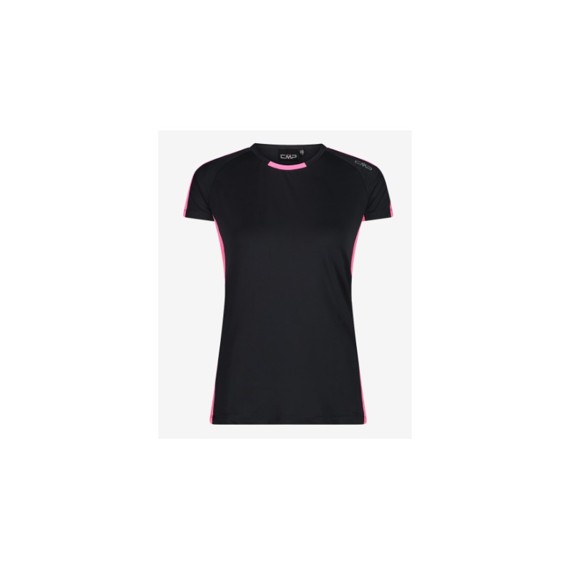 Cmp Woman T-Shirt Trail Nero/Fucsia Donna - Giuglar Shop