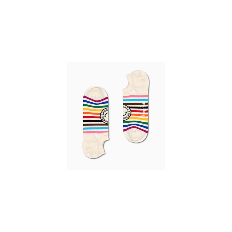 Happy Socks Happiness Everywhere No Show Sock Calza Caviglia Arcobaleno - Giuglar Shop