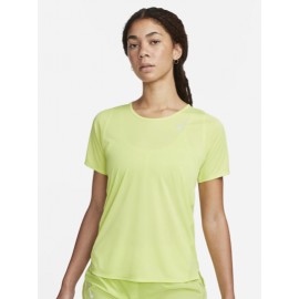 Nike W Nk Df Race Top Ss T-Shirt M/M Running Lime Donna - Giuglar Shop