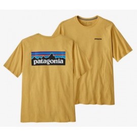 Patagonia M'S P-6 Logo Respons Tee T-Shirt M/M Surf Yellow Stamp Retr Uomo - Giuglar