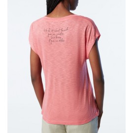North Sails S/S T-Shirt W/Graphic Tea Rose T-Shirt M/M Cotone Fiammato Donna - Giuglar Shop
