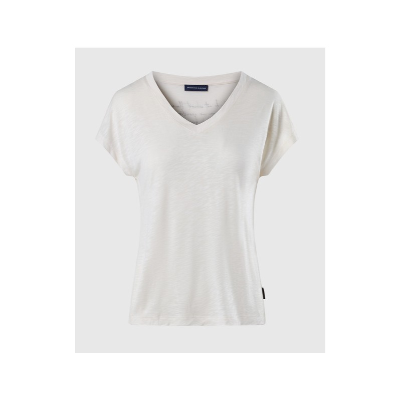 North Sails S/S T-Shirt W/Graphic Almond Cream T-Shirt M/M Coton Fiamm Donna - Giuglar Shop
