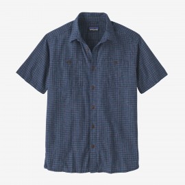 Patagonia M'S Back Step Shirt Rainf Pld Stn Blu Camicia M/M Quadr Blu Uomo - Giuglar Shop