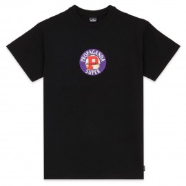 Propaganda Super T-Shirt M/M Nera Stampa Logo Birra Uomo - Giuglar
