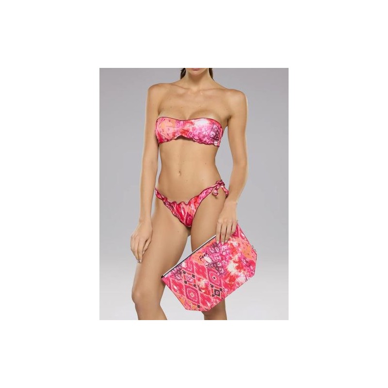 Effek Bikini Fascia Fantasia Arancio/Fuxia Donna - Giuglar Shop