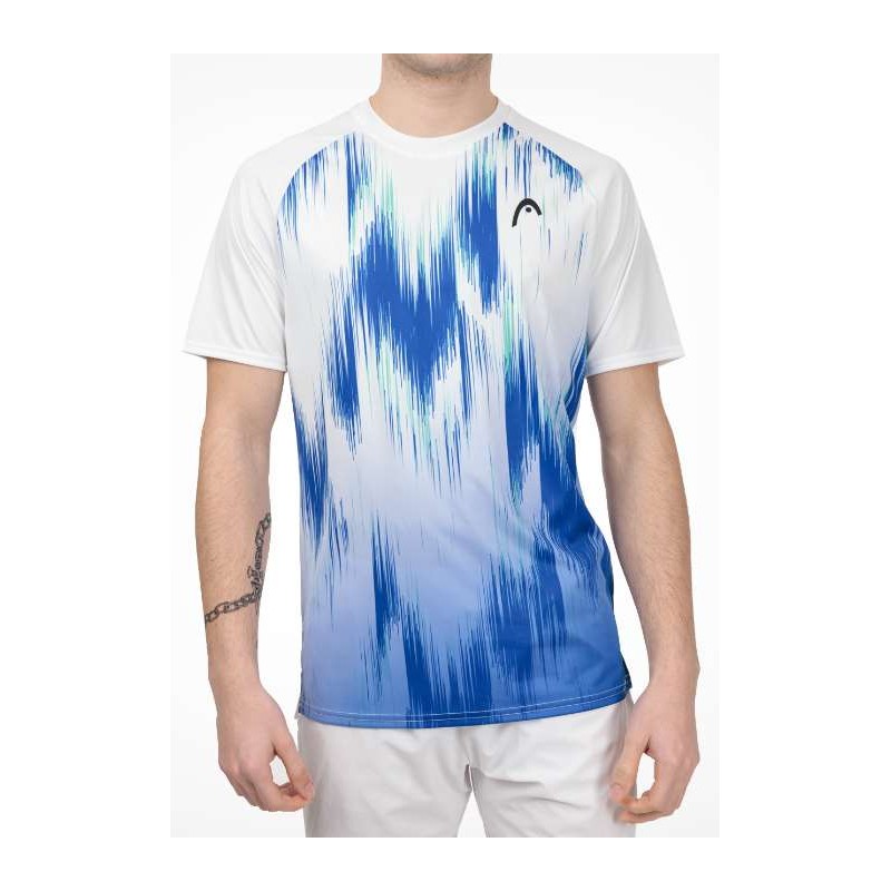 Head Top Spin T-Shirt M/M Bianca Fantasia Blu Uomo - Giuglar