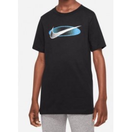 Nike Junior U Nsw Tee Core Brandmark 2 T-Shirt M/M Nero Junior - Giuglar