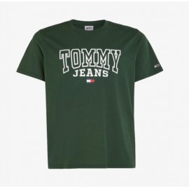 Tommy Jeans Tjm Rglr Entry Graphic Coll Grn T-Shirt M/M Verde Stampa Uomo - Giuglar Shop