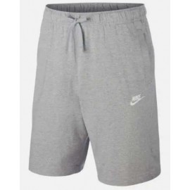 Nike M Nsw Club Short Jsy Pantaloncino Jersey Grigio Melange Uomo - Giuglar