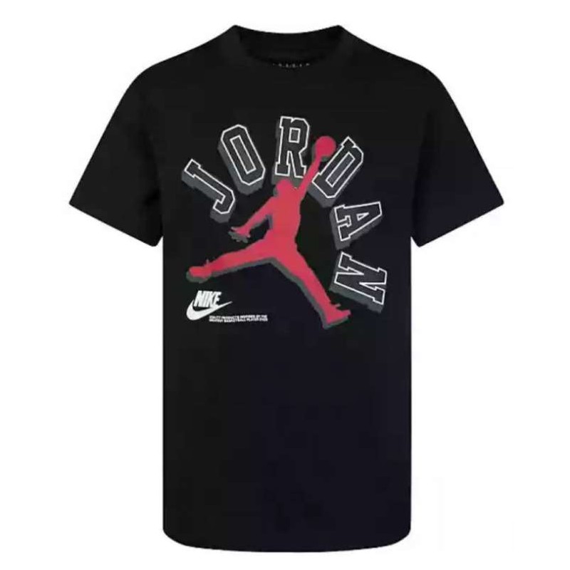 Nike Jordan Jdb Varisty Jumpman S/S Tee Black T-Shirt M/M Nero Junior - Giuglar