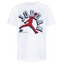 Nike Jordan Jdb Varisty Jumpman S/S Tee White T-Shirt M/M Bianco Junior - Giuglar
